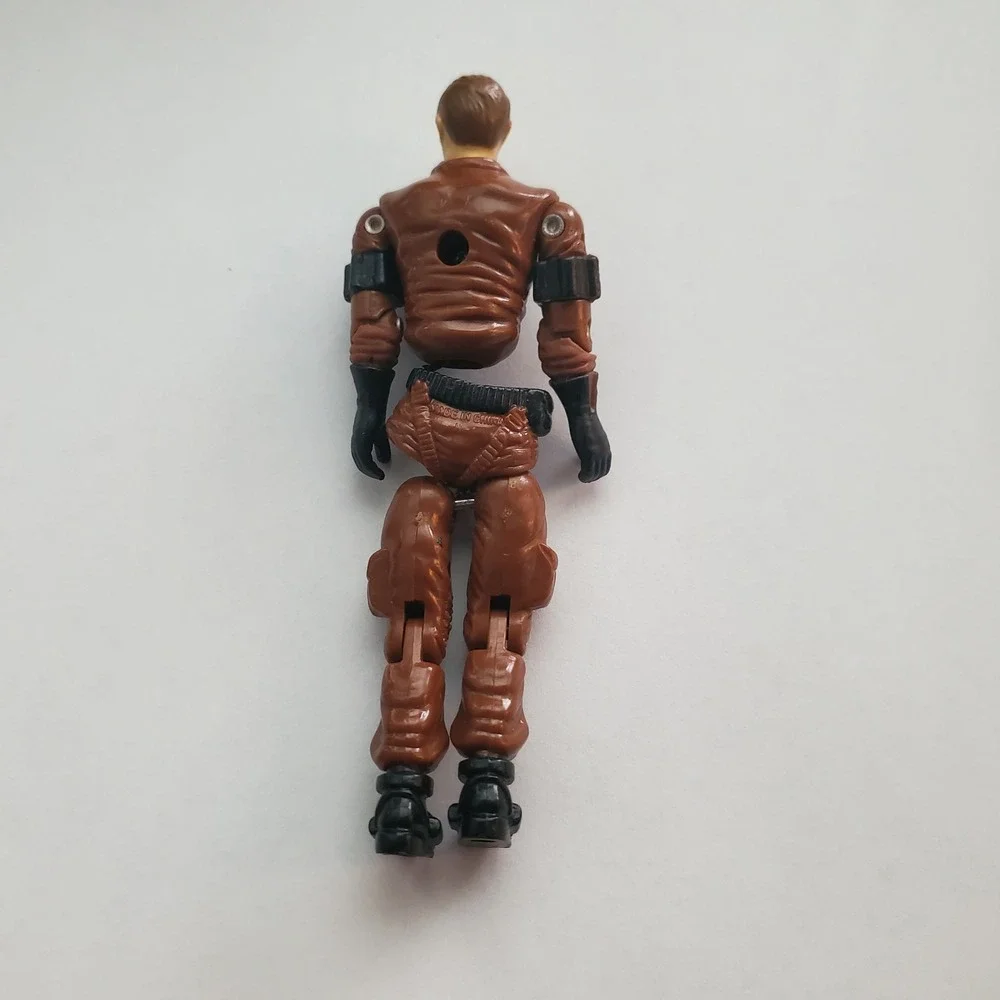 Vintage Military Action Figure Parts Brown Soldier 3.75 Inch For Repair TLC RARE